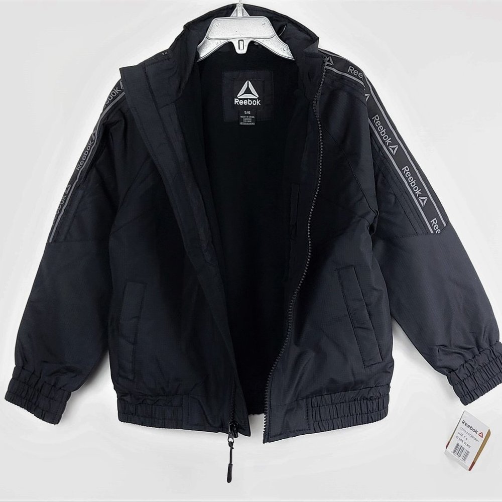 NWT Boy's Reebok Lightweight Windbreaker Jacket - Picture 3 of 5